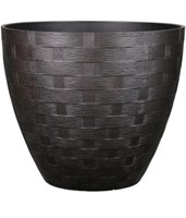 ALLEN + ROTH 19.02 x 16.59  RUST RESIN PLANTER