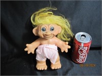 Vtg 60s Troll Doll Yellow Hair