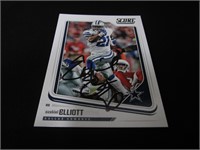 Ezekiel Elliott Signed Trading Card SSC COA