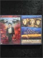 DVDs - Constantine. Cold Mountain.