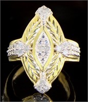 Antique Style 1/4 ct Diamond Dinner Ring