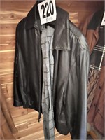 Johnson & Murphy Leather Jacket Size M(Entry)