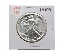 1989 1oz Fine Silver Eagle