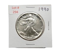 1990 1oz Fine Silver Eagle