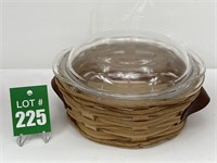 Pyrex Lidded Bowl with Carrier