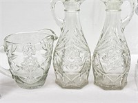 Etched Glass Basket with Mikasa Crystal Angel a