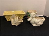 Vintage Planters, Yellow is McCoy