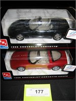 AMT Chevy Corvette Promos - 1988 and 1999 MIB