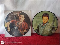 12" PICTURE DISKS ELVIS PRESLEY LOT OF 2 records