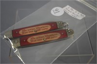 (2) Brownie Girl Scout red pocket knives 1950-1973