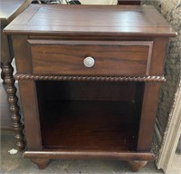 Powell Wooden Nightstand with Drawer