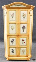 Corner Cabinet w/Botanical Detail