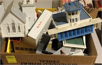 vintage model train buildings