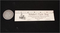 Schaber's Cycle Shop - Motorcycles - Ink Blotter.
