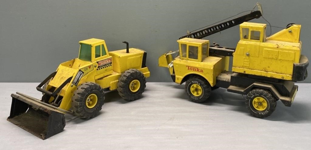Tonka Earth-Movers Toy Truck Lot