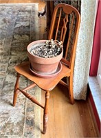 Old Painted Chair with Planter *AS-IS* Lots of