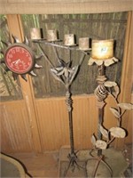2 Candle Stands - Sun Clock