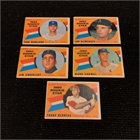 1960 Rookie Stars Topps Baseball Cards