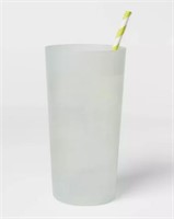 6PCS 26oz Plastic Tall Tumbler Mindful Green