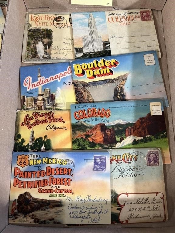 Vintage souvenir postcard lot Colorado in