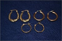 Gold hoop earrings