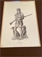 David Wright Print, 1977 19"x27" 
The Long Hunter