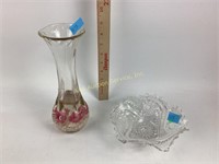 Unsigned St Clair Style Handblown Glass Vase.