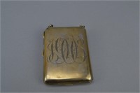 Antique Sterling Silver Ladies Compact 1906