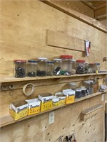 Assorted screws, and nails, large amount