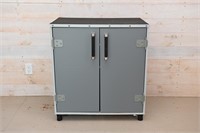 Wood & Metal Utility Cabinet