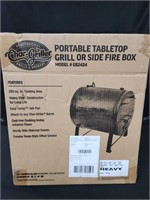 Portable Tabletop grill or side fire box