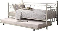 Diolong metal daybed frame with trundle, sofa bed