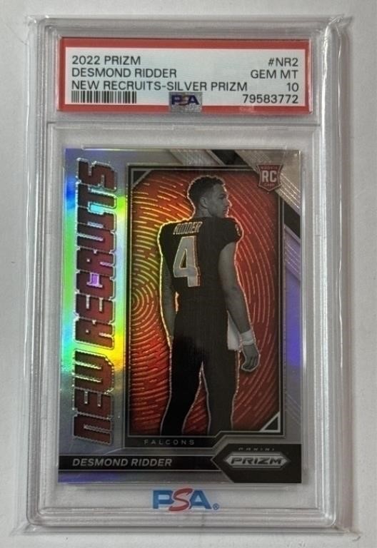 2022 Prizm #NR2 Desmond Ridder Holo RC PSA 10!