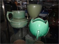 Early American Batter Pitcher In Green, Tulip Bud