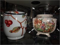 2 Vintage Porcelain Biscuit Jars (Sandland Ware) E