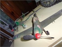 German Fighter Prop Plane Wood Models