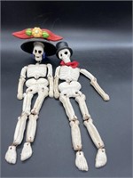 Ceramic Day of the Dead Catrina dolls