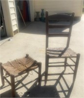 Chair and stool Lot
