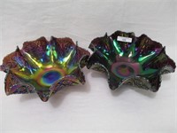 2 Imperial 9" elec purple Diamond LAce bowls