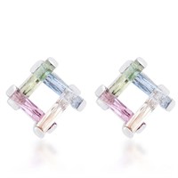 Elegant 10.00ct Multi Color Gemstone Earrings