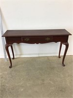 Wood Sofa Table with Queen Anne Legs 50W x 15D x