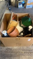 Box of outdoor decorations