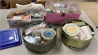 Four Boxes of Sewing Items