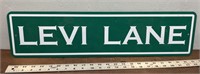 Levi lane sign - metal