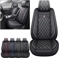 OMOKA AUTO Car Seat Covers Front Seats Leather