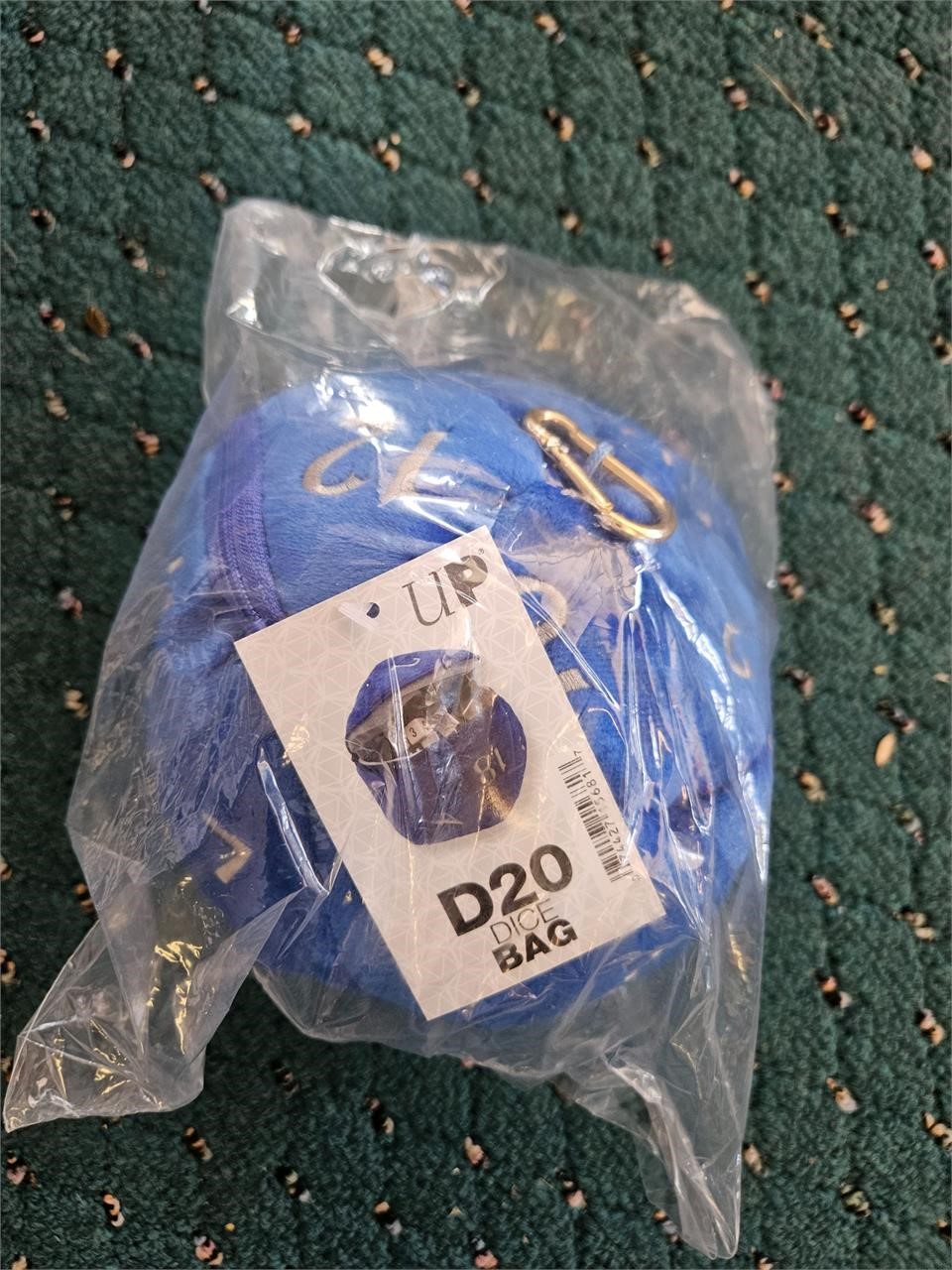 UP Blue D20 Dice Bag MTG DnD