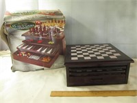 15 In 1 Wood Game Center - Mint In Box