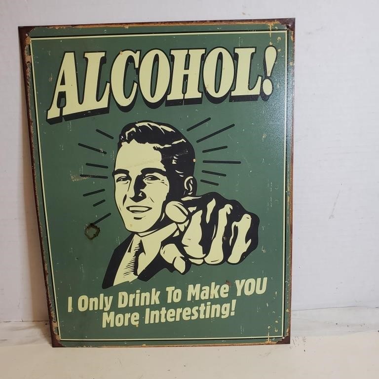 Bar Sign 12.5 x 16