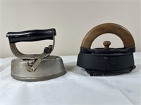2 antique irons