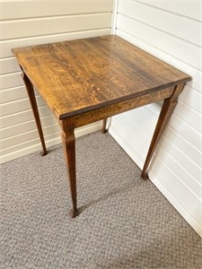 Small antique solid wood table 29” x 24” x 24”